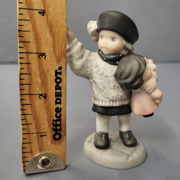 Vintage 1998 Enesco I Will Miss You Girl With Doll Figurine Bahner Studios - Picture 10 of 12